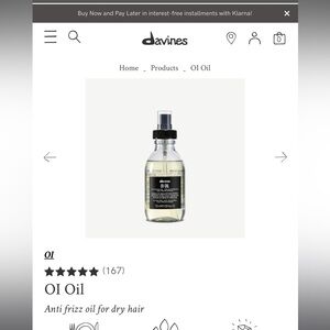 Davines 135 ml Oi oil